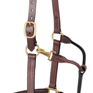 Weaver Adj Leather Halter with Snap