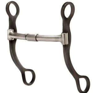 Weaver Antiqued Shank Snaffle With Copper Inlay 5