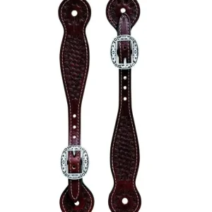 Weaver Basin Cowboy Thin Spur Strap Rich Brown