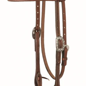 Weaver Basin Cowboy Western Leather Headstall