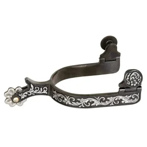 Weaver BS Silver Rosebud Rowel Ladies Spur