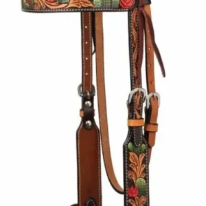 Weaver Cactus Tooled Brow Band