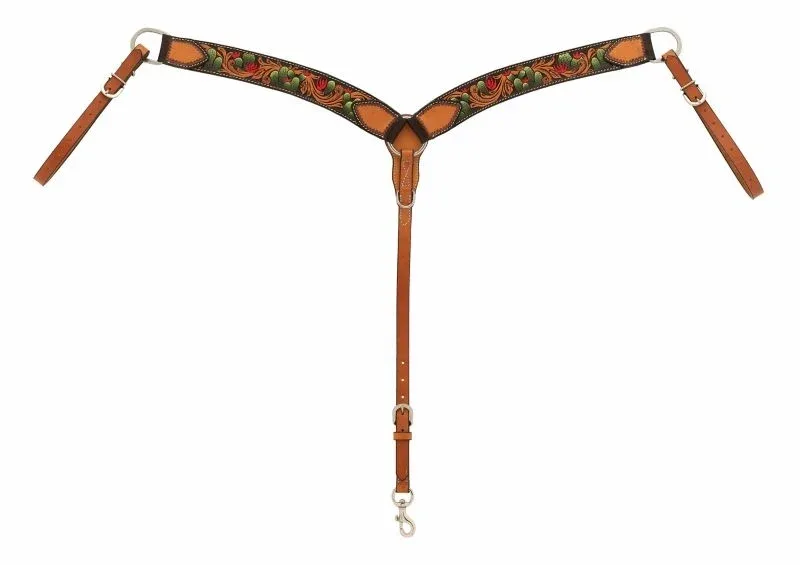 Weaver Cactus Tooled Contour Breast Collar
