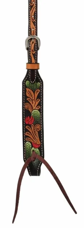 Weaver Cactus Tooled Sliding Ear Headstall - Image 2