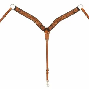 Weaver Floral Tooled Breast Collar