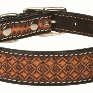 Weaver Floret Tooled Dog Collar