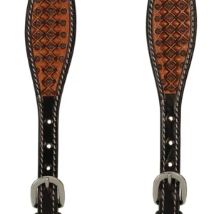 Weaver Floret Tooled Spur Straps