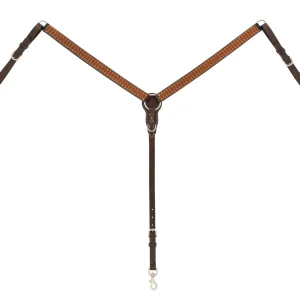 Weaver Floret Tooled Straight Breast Collar