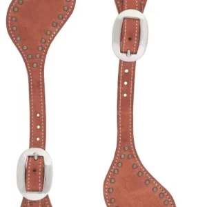 Weaver Harness Leather Spur Straps With Spots