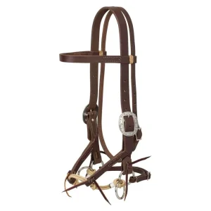 Weaver Justin Dunn Oil Canyon Rose Bitless Bridle