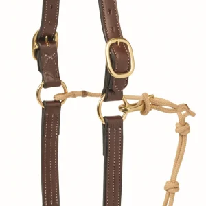 Weaver Kalley Krickeberg Leather & Rope Combination Horseman's Halter