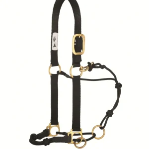 Weaver Kalley Krickeberg Nylon & Rope Combination Horsemans Halter with Side Ring