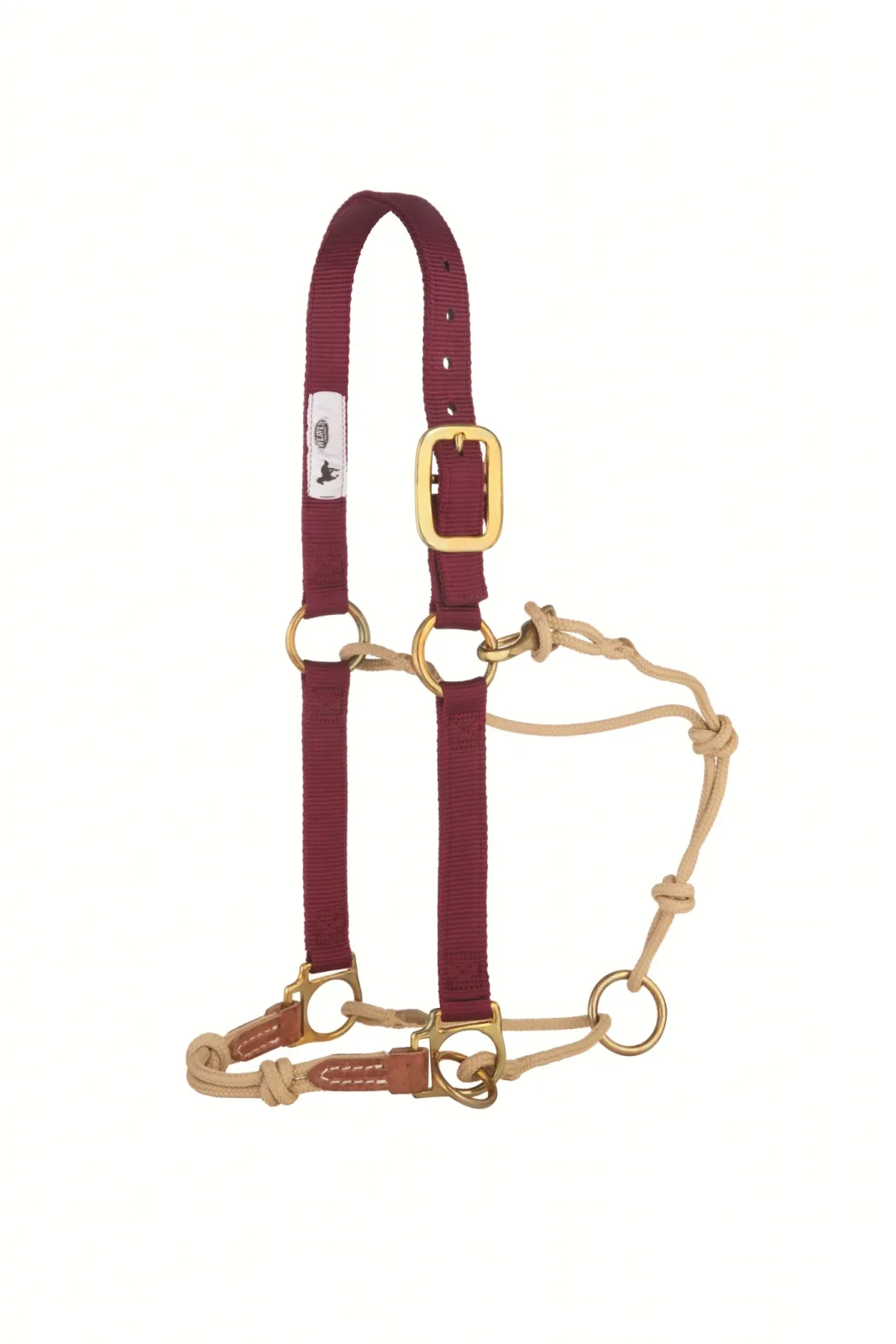 Weaver Kalley Krickeberg Nylon & Rope Combination Horsemans Halter with Side Ring - Image 2