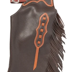 Weaver Kids Leather Buckstitch Cowboy Chinks
