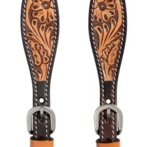 Weaver Ladies Floral Tooled Spur Strap