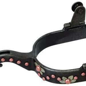 Weaver Ladies German Silver Floral Copper Spur