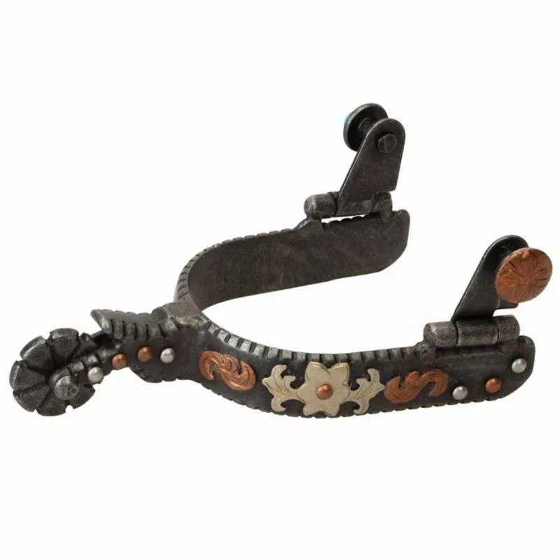 Weaver Ladies Rowl Spurs Floral Design Pair