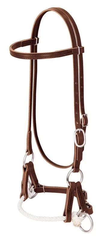 Weaver Latigo Leather Single Rope Side Pull