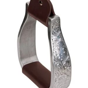 Weaver Leather Aluminum Engraved Visalia Stirrups
