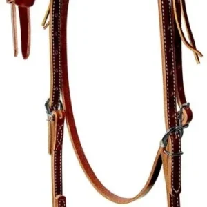 Weaver Leather Knotted Browband Headstall Brown