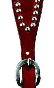 Weaver Leather Ladies Spur Straps with Spots Chestnut