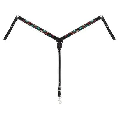 Weaver Leather Turquoise Cross Breast Collar - Image 2