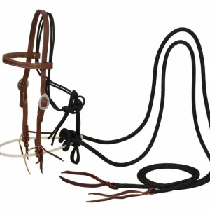 Weaver Loping Hackamore Leather Headstall