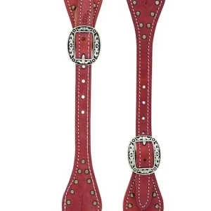 Weaver Mens Flared Harness Spur Straps Rose