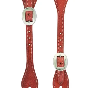 Weaver Mens Flared Harness Spur Straps Russet