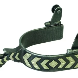 Weaver Mens German Silver Chevron Trim Spur
