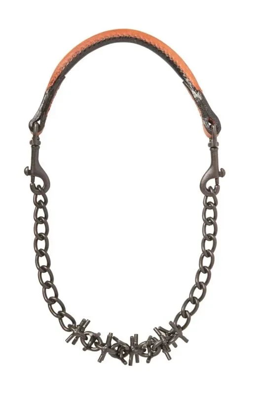 Weaver Oil Rubbed Pronged Chain Goat Collar