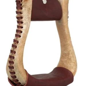 Weaver Rawhide Covered Cutter Stirrups