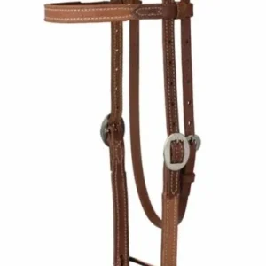 Weaver Rough Out Oiled Brow Band Headstall
