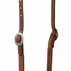 Weaver Rough Out Oiled Sliding Ear Headstall