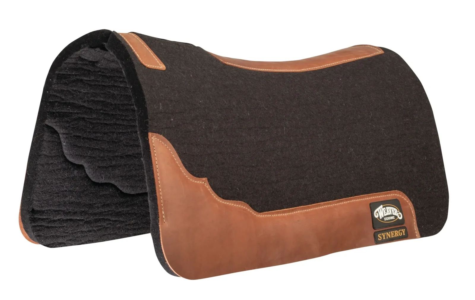 Weaver Synergy Contoured Steam Pressed 100% Merino Wool Felt Performance Saddle Pad - Image 2