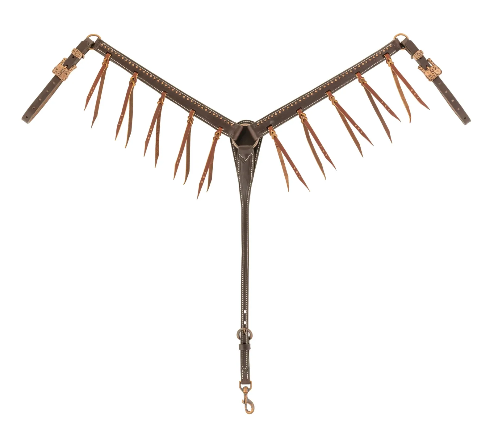 Weaver Tasseled Western Outlaw Leather Breast Collar