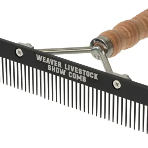 Weaver Teflon Show Comb with Wooden Handle