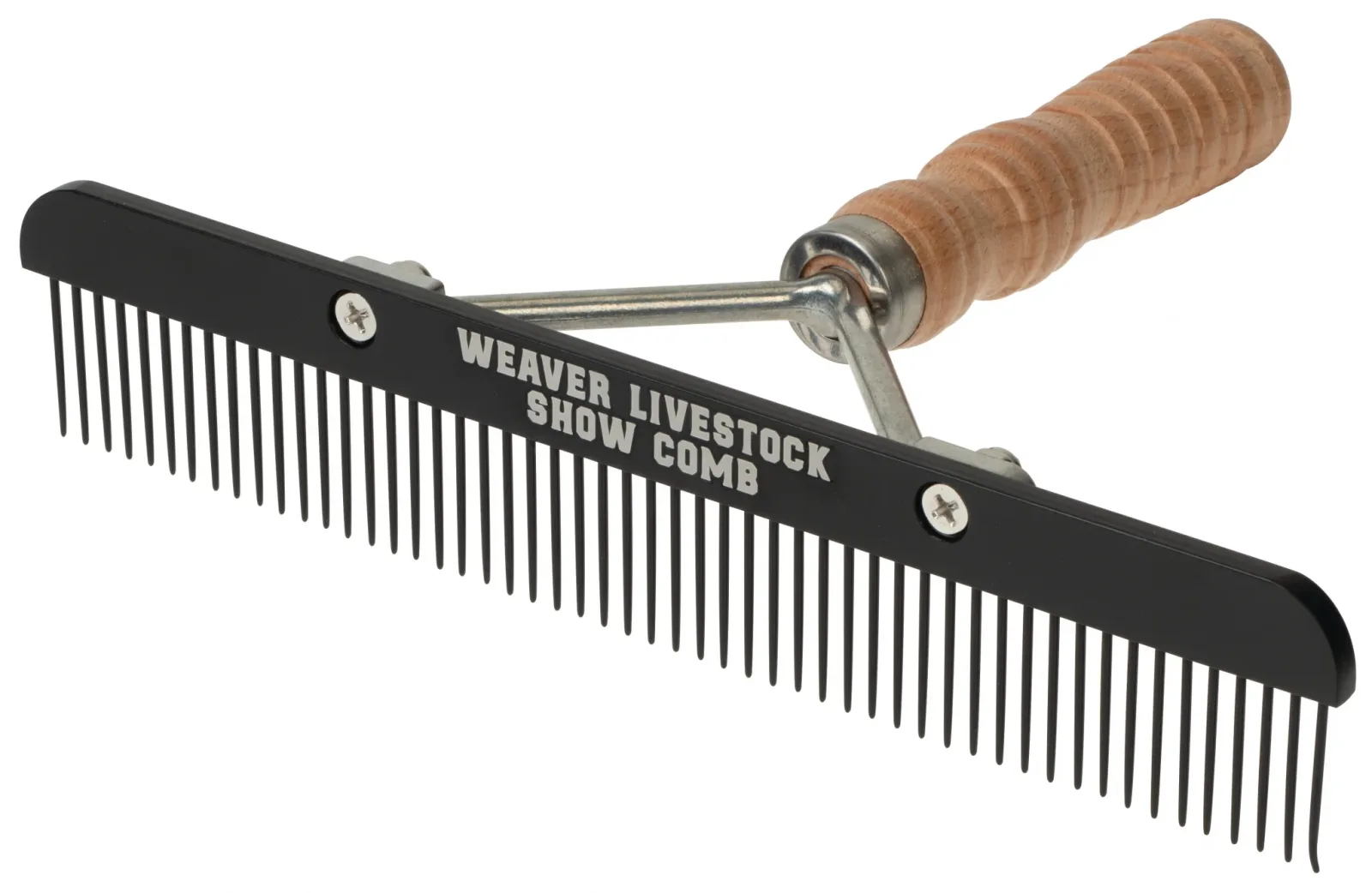 Weaver Teflon Show Comb with Wooden Handle