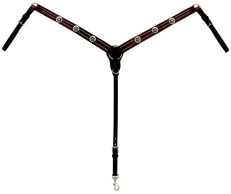 Weaver Texas Star Hermann Oak Taper Breast Collar - Image 2