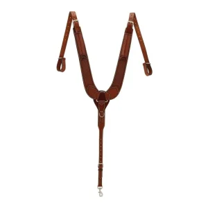 Weaver Turq Cross Basket Pulling Breast Collar