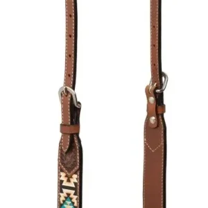 Weaver Turquoise Cross Aztec Sliding Ear Headstall