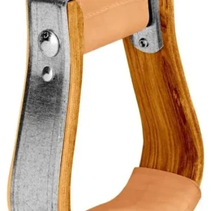 Weaver Wooden Visalia Stirrup with Treads 5.25 W 3