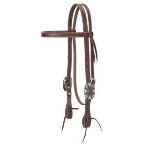 Weaver Working Browband Headstall with Rope Edge