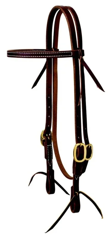 Weaver Working Cowboy Economy Hdstl with Brass