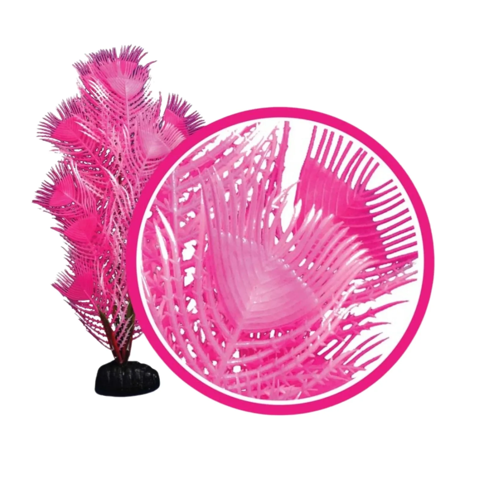 Weco Products Dream Series Princess Feather Aquarium Plant, Pink, 9 in