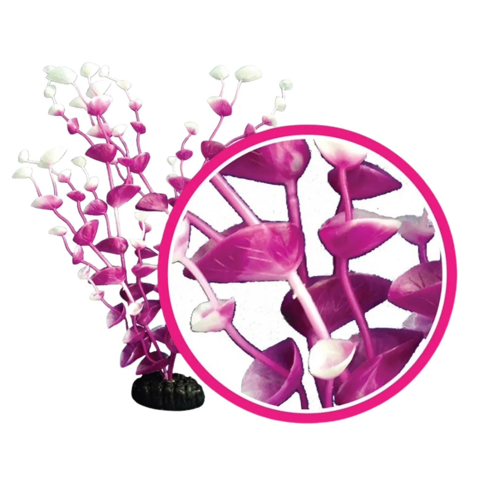 Weco Products Dream Series Tulips Aquarium Plant Magenta, 12 in