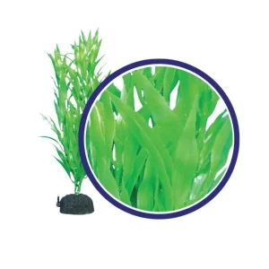 Weco Products Freshwater Series Bamboo Leaf Aquarium Plant, Green, 9 in