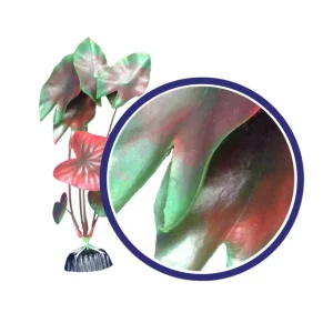 Weco Products Freshwater Series Tiger Lotus Aquarium Plant Red, 6 in
