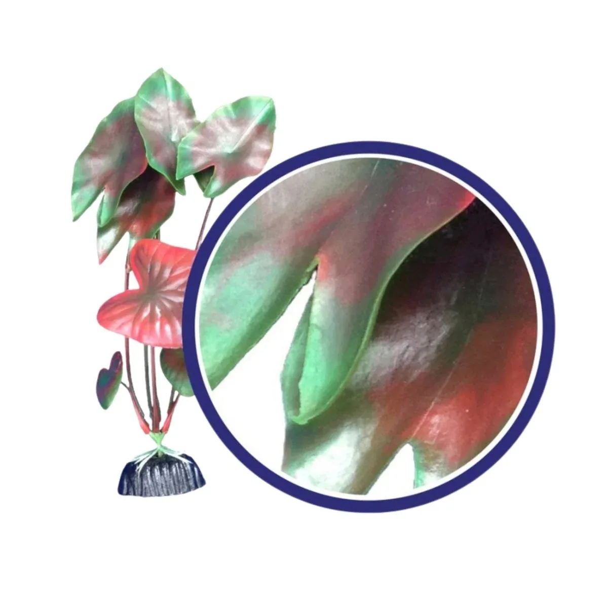 Weco Products Freshwater Series Tiger Lotus Aquarium Plant Red, 9 in