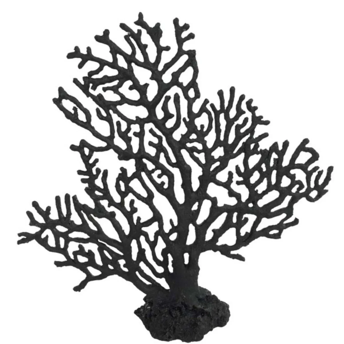 Weco Products South Pacific Coral Sea Fan Ornament Black, Medium